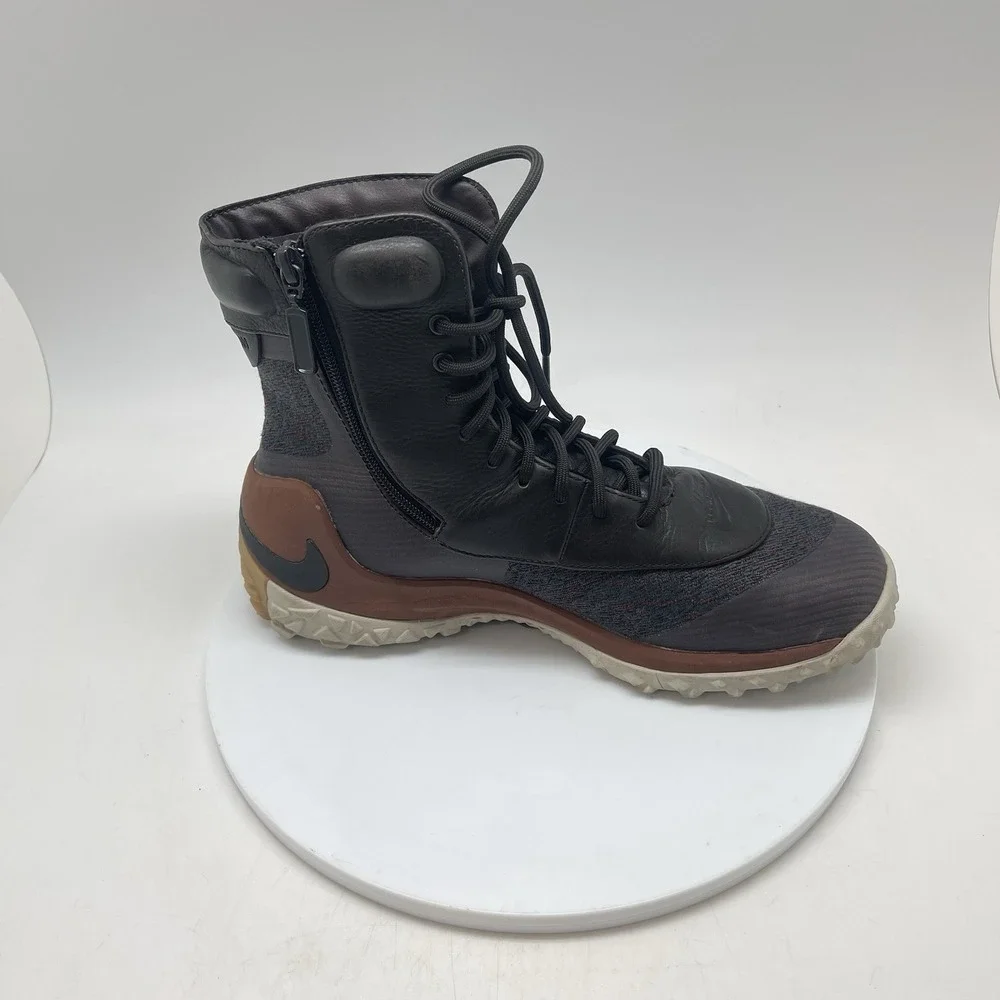 Nike Zoom‎ Kynsi Jacquard Boots Womens 9.5 Brown Leather Waterproof 806978-202